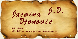 Jasmina Đonović vizit kartica